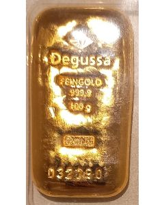 Goldbarren Degussa gegossen 100 g
