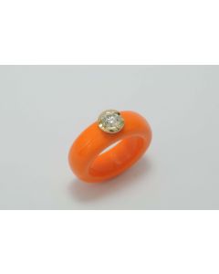 Just Diamond 0,50 ct. Ring 54 orange mit Gravur