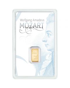 Goldbarren Mozart Philoro 1 g