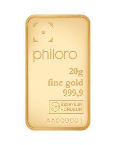 Goldbarren Philoro 20 g