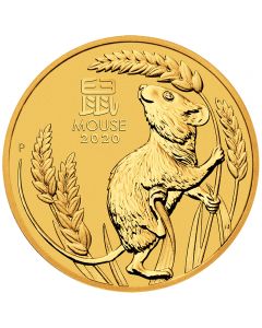 Australien Lunar II Maus 1 oz Goldmünze 2020