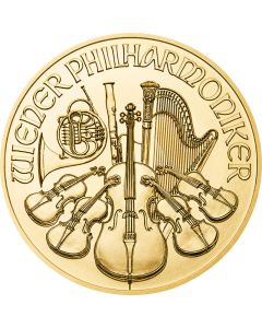 Österreich Wiener Philharmoniker 1/4 oz Goldmünze (verschiedene Jahrgänge)