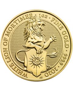 White Lion The Queens Beast Goldmünze 1 oz 2020