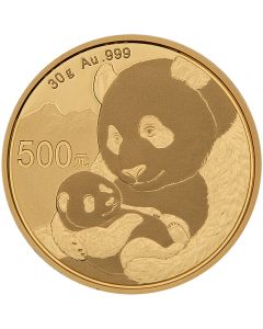 China Panda 30 g Goldmünze 2019