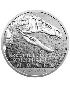 Südafrika 25 Rand Natura Archosaur 1 oz Silbermünze 2019