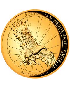 Wedge Tailed Eagle 2 oz Goldmünze 2019