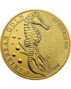 Barbados Seahorse 1 oz Goldmünze 2020