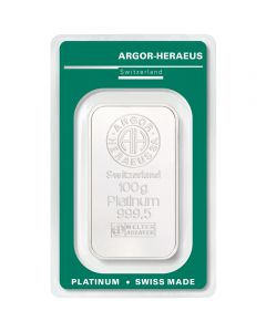 Platinbarren 100 g Heraeus